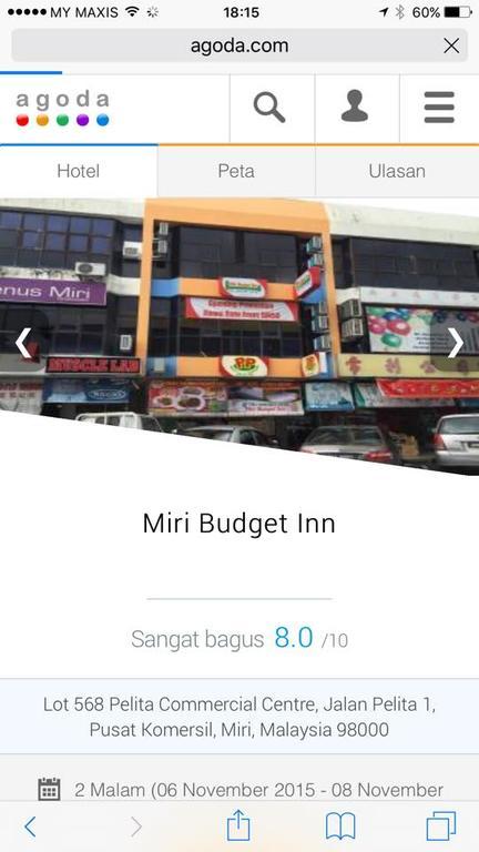 Miri Budget Inn Eksteriør billede